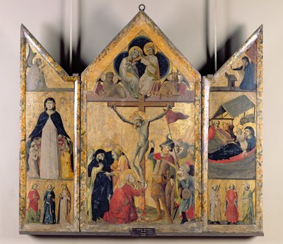 Triptyque avec des scènes de la vie de la Vierge, 1333 - Italian School